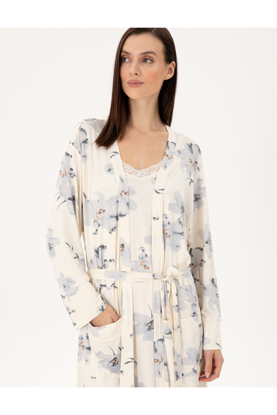 Pierre Cardin Krem Gecelik & Sabahlık Takım 50311317-VR071