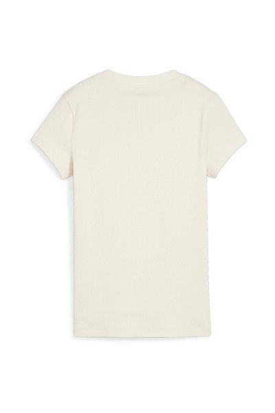 Puma Tričko Puma Classics Ribbed Slim Tee, béžové, dámske