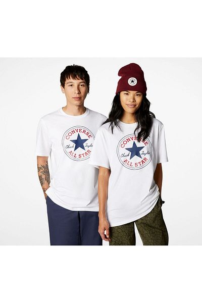 converse T-shirt Converse Chuck Patch Core, Λευκό, Unisex