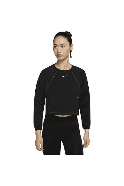 Nike Blúzka Nike Pro Luxe Crew, čierna, dámska