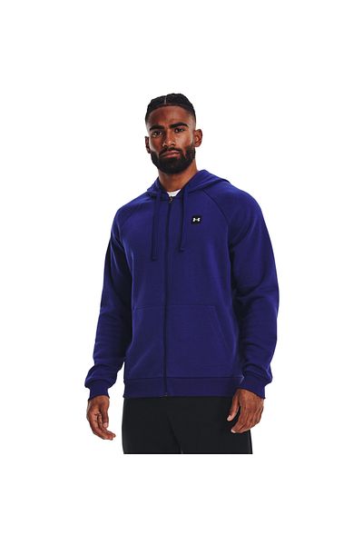 Under Armour Mikina s kapucí Under Armour UA Rival Fleece FZ, modrá, pánské