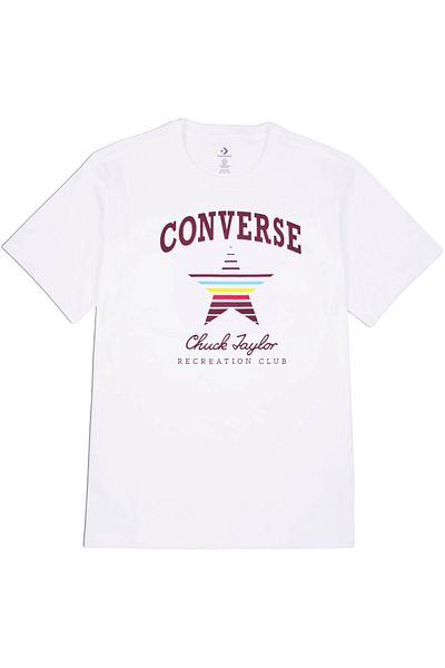 converse T-shirt Converse All Star Chuck Taylor Retro, Λευκό, Unisex