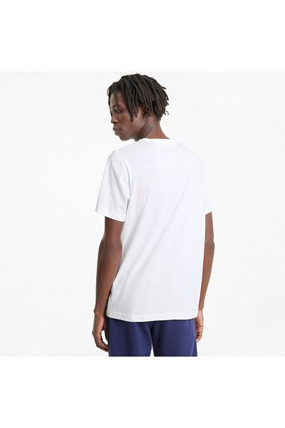 Puma Μπλουζάκι Puma Essentials Μικρό Λογότυπο, Λευκό, Ανδρικό
