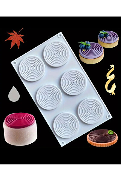 Şenhomee Epoksi silikon çikolata kalıbı profesyonel spiral pasta kek kalıbı