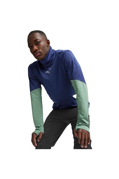 Puma Modrý zimní top Puma individuální halenka pánské