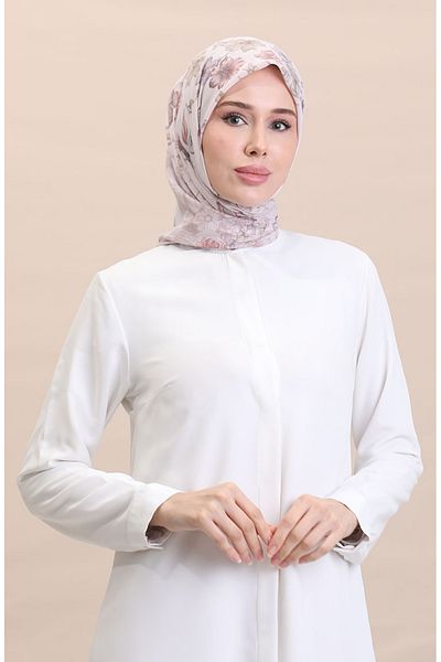 sefamerve Lila gemusterter CVS-02-Schal