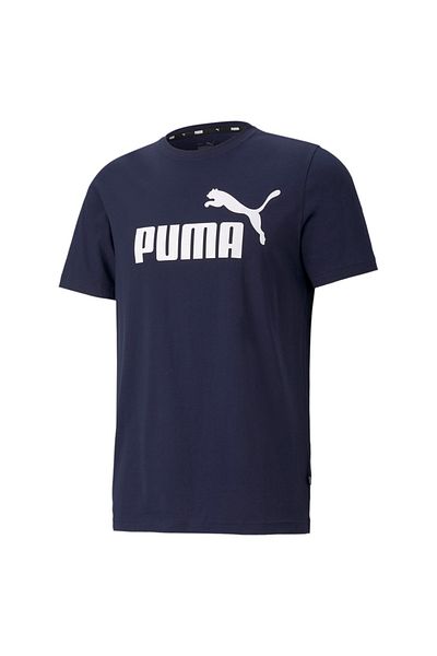 Puma Tričko Puma Essentials, Modré, Pánské