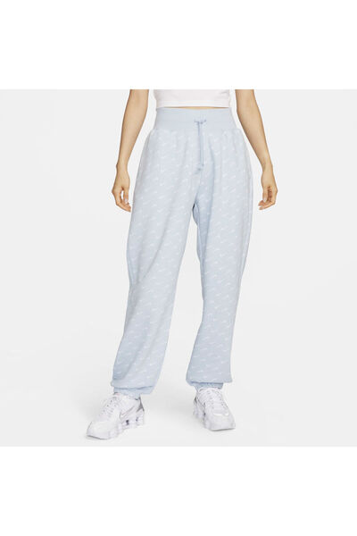 Nike بنطال رياضي نسائي من Phoenix Fleece - كبير الحجم مطبوع بالكامل NDD SPORT