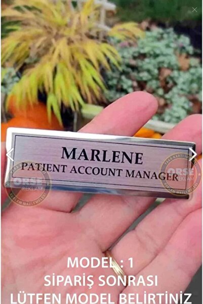 Orse Reklam Metal Isimlik Yaka Kartı