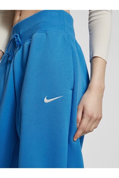 Nike Sportswear Phoenix Fleece High-Rise Oversize Mavi Kadın Eşofman Altı