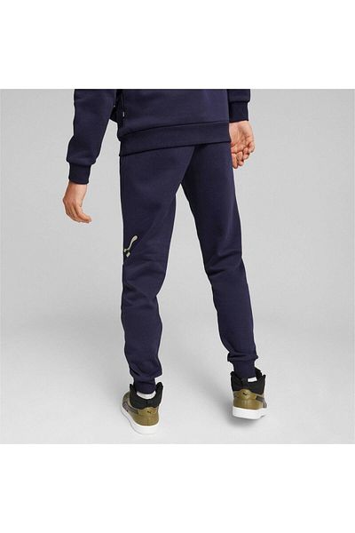 Puma Pantaloni Pantaloni de sport Puma Ess Logo Lab, albastru, bărbați
