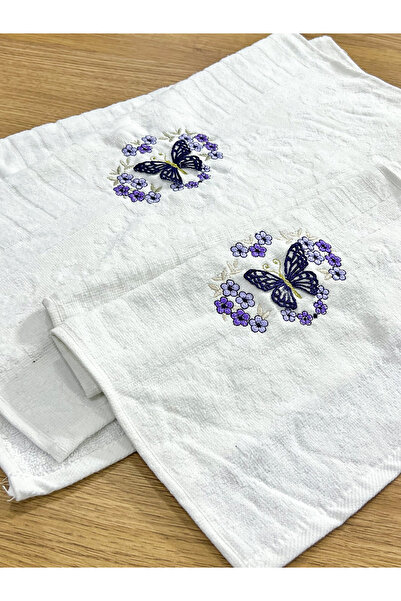 AYHANHOME Набір рушників для рук, обличчя та кухні з вишитим візерунком 3D метелик 12 шт 6 шт