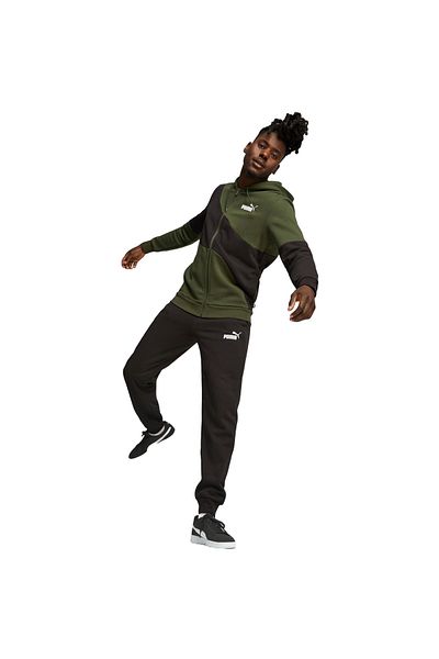 Puma Track suit Puma Power Cat Sweat Suit Myrtle, Green, Men
