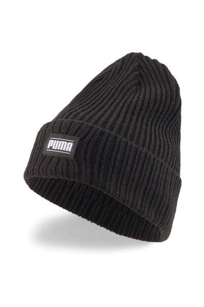 Puma Čepice Bean Puma Ribbed Classic Cuff, černá, unisex