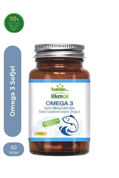 NaturalHekimce Omega 3 - 60 Kapsül 1000 Mg Balık Yağı Epa Dha - Natural Hekimce