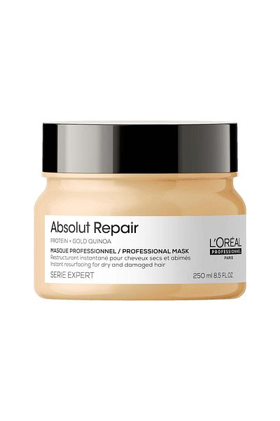 L'Oreal Paris L'Oréal Absolut Repair Maske 250ml, Repariert geschädigtes Haar, stärkt die Haarfaser, intensive Pfl