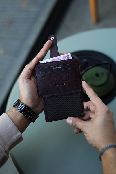 BAYDERİ Bilnes Genuine Leather Useful Card Holder