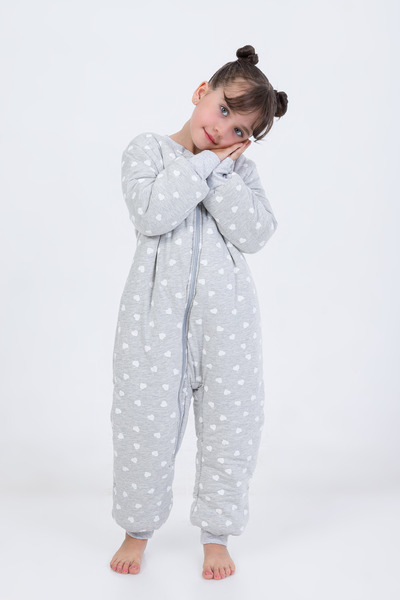 Cantoy Kız Erkek Çocuk Kalın Elyaf Dolgulu Premium Kalite 2.5 Tog Desenli Uyku Tulumu