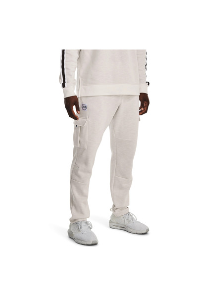 Under Armour Kalhoty Under Armour Essential Fleece Heritage Cargo, bílé, pánské