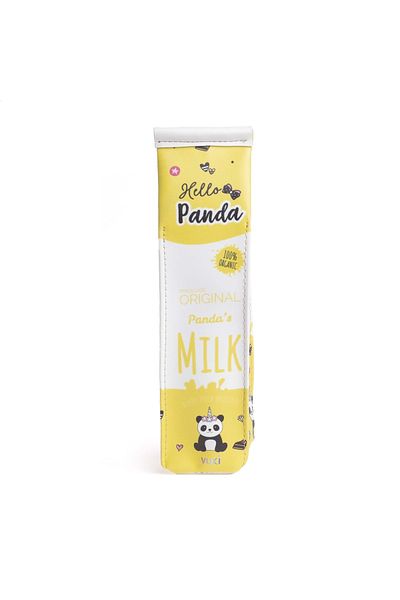VUKİ Μολυβοθήκη με φερμουάρ σε σχήμα κουτιού Panda Milk