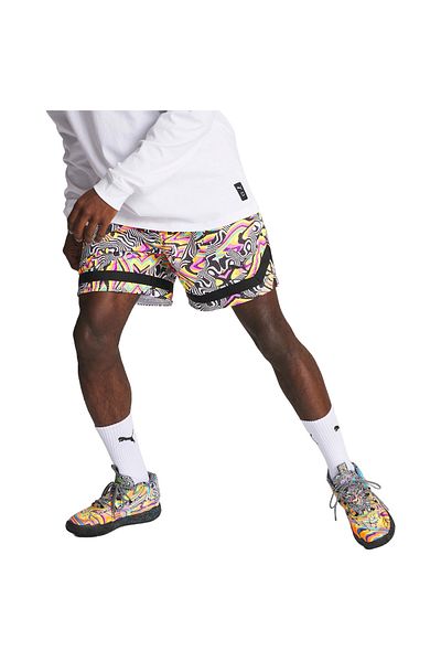 Puma Pantaloni scurți Puma Dexter S Lab Aop - Multicolor, Bărbați