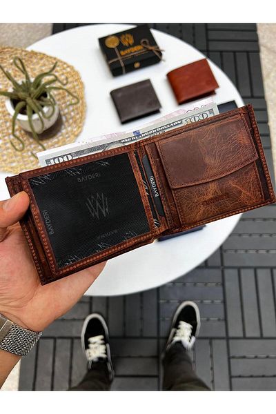 BAYDERİ Vica Genuine Leather Men's Wallet