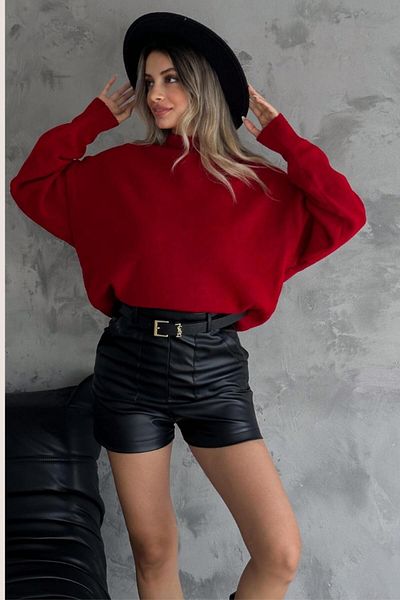 ZISHAN Women's Half Turtleneck Standard Size Knitwear Sweater - 108