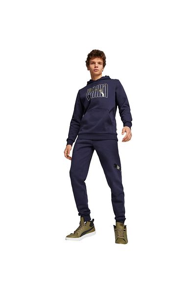 Puma Pantaloni Pantaloni de sport Puma Ess Logo Lab, albastru, bărbați