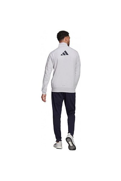 adidas Αθλητική φόρμα με γραφικό λογότυπο adidas, γκρι, ανδρική