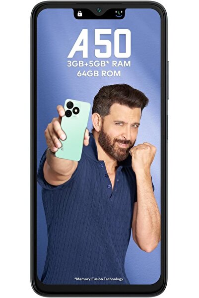 İtel ايتل A50 4G (2+64) جيجا بايت أسود ضبابي - A667LP