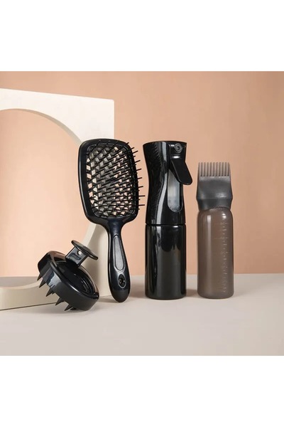 gaman Profesyonel ya da Evde Kullanıma Uygun 4'lü Saç Bakım Uygulama Seti Tar...