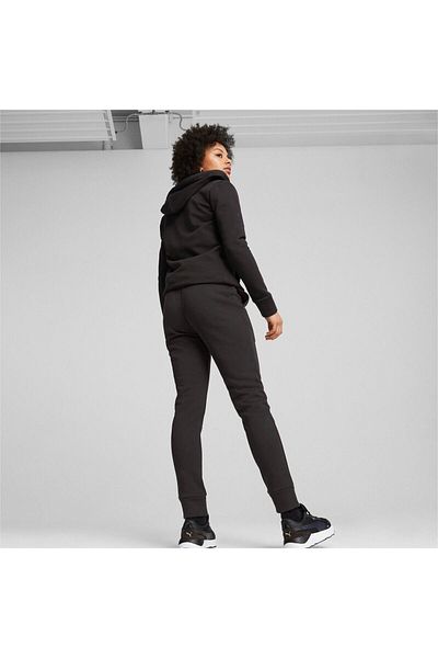 Puma Αθλητική Φόρμα Puma Classics FL με Κουκούλα, Μαύρο, Γυναικείο
