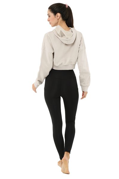 Scorp Γυναικείο φούτερ με κουκούλα Storm Crop Beige