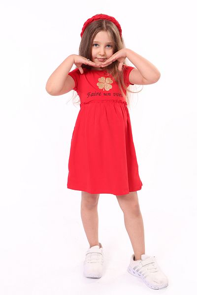 Toontoy Faire Un Voeu Printed Baby Girl Dress