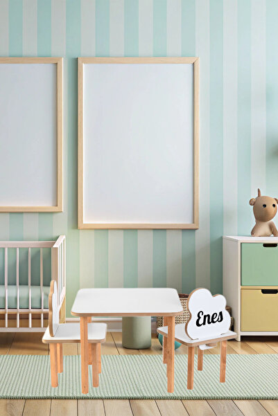 wudie İsme Özel Masa, Sandalye Takımı,Mobilya,Aktivite Masası Çocuk Oyun Masa...