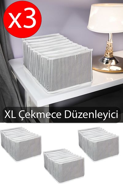 Emofom Οργάνωση ντουλαπιού Accordion XLarge - 3 ΤΕΜ (30x39x14 cm)