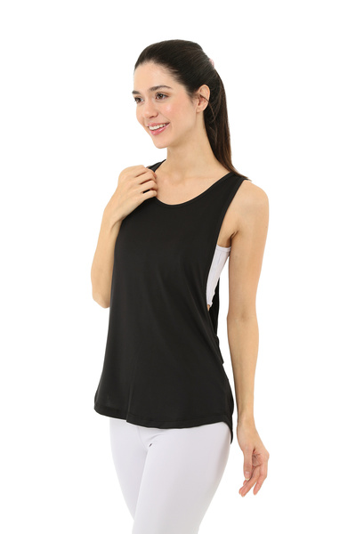 Scorp Fekete Simplex mélyen dekoltált női sportfelső