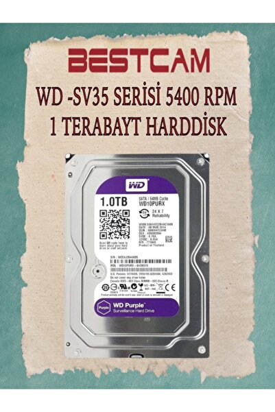 BESTCAM WD-SV35 Serisi 5400 RPM 1 TB Hard Disk 2 Yıl Birebir Değişim Garantisi