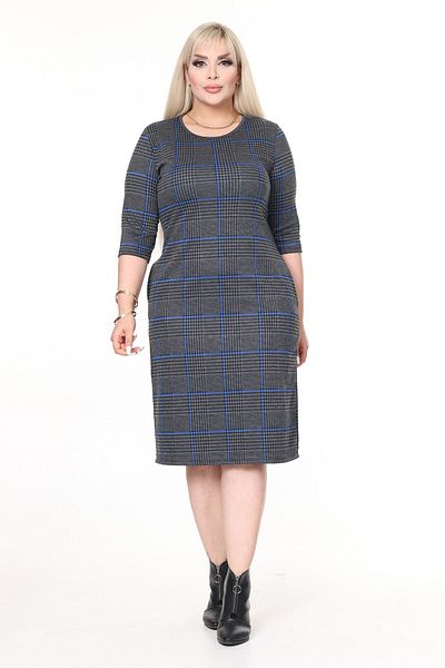 modayız Διπλές τσέπες Winter Plus Size Strechy φόρεμα 32D-2620