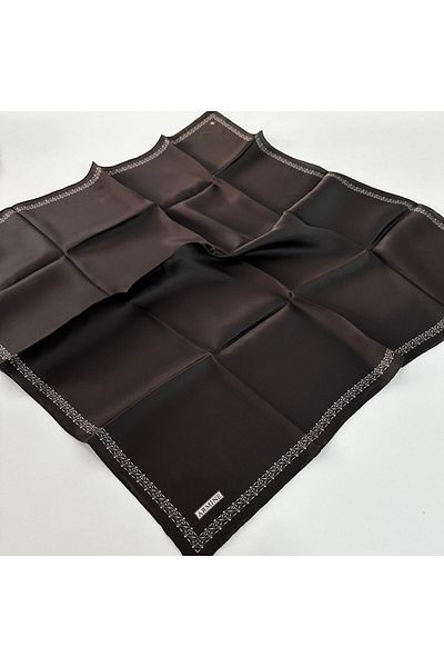 Armine Sura Pure Silk-Anthracite Silver Scarf 24-25 Autumn Winter Season - Pkt2905