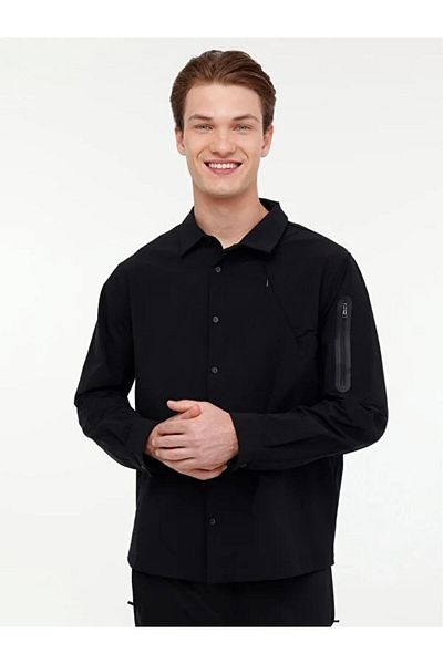 lumberjack ML ZUHN ITL522 PR - Риза с дълъг ръкав и скрит цип отстрани