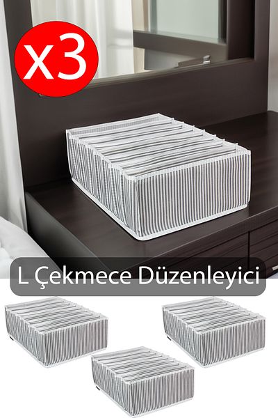 Emofom Οργάνωση ακορντεόν μεγάλο ντουλάπι - 3 ΤΕΜ (24 x 37 x 18 cm)