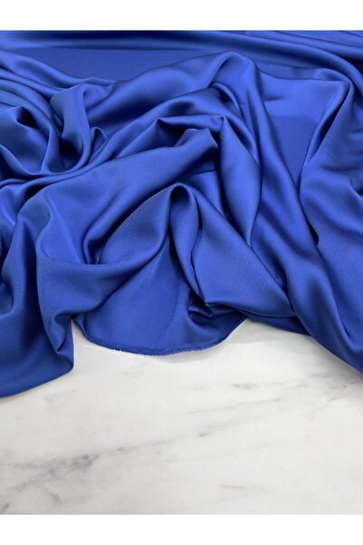 ipekkumaş Țesătură din satin de mătase pentru rochie albastră simplă. VÂNZĂME...
