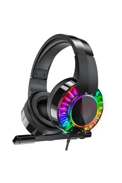 Everest Grup Profesyonel 7.1 Raimbow Oyuncu Kulaklığı Pc-Ps-Xboxx Uyumlu USB ...