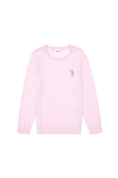 U.S. Polo Assn. البلوز الأساسية الوردية للفتيات 50288945 -VR041