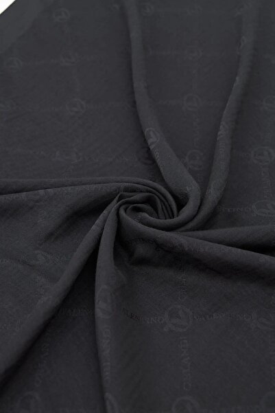 Valentino Orlandi Alia Jacquard Scarf-1 Black