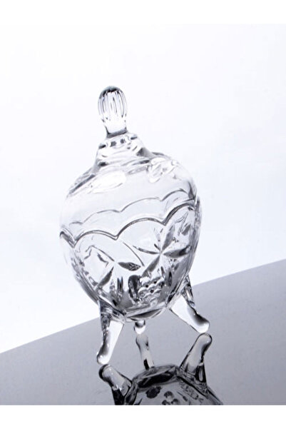 Kosova Kapaklı Ayaklı Cam Lüks Şekerlik Ramazan Bayram