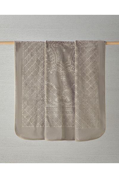 English Home Pătură dublă de culoare bej Timeless Emboss