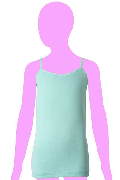 Pijamarket 3 Pack Mixed Color Girls Jacquard Tank Top