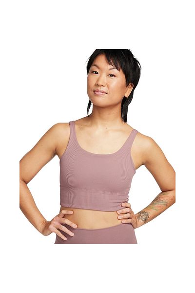 Nike Σουτιέν Nike Zenvy Rib, Μωβ, Γυναικείο